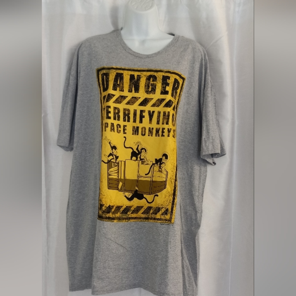 FIREFLY T-SHIRT DANGER TERRIFYING SPACE MONKEYS GRAPHIC T-SHIRT SIZE 3XL